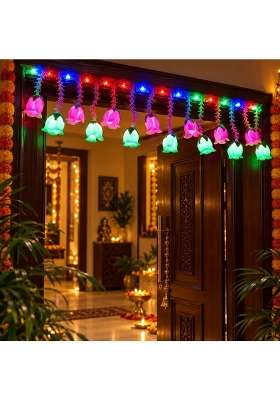 Alila Multicolour Artificial Flower Toran for Door Decoration 38 Inch Premium Toran for Main Door Entrance