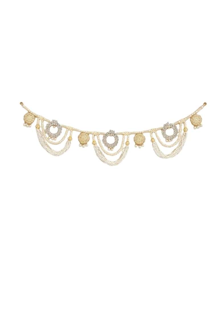 Pearl and Crystal Toran for Door Decoration - Indya