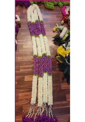 White Artificial Flower Garland Wall Door Hanging Party Decoration Toran Garland String for Home Door