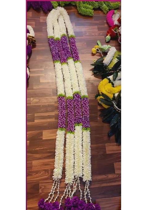 White Artificial Flower Garland Wall Door Hanging Party Decoration Toran Garland String for Home Door