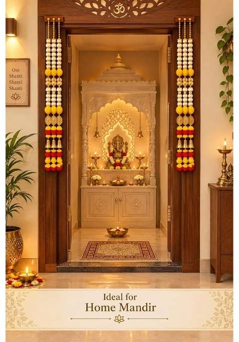 Vigen Decorative Door Hanging Toran with Bells and Beads