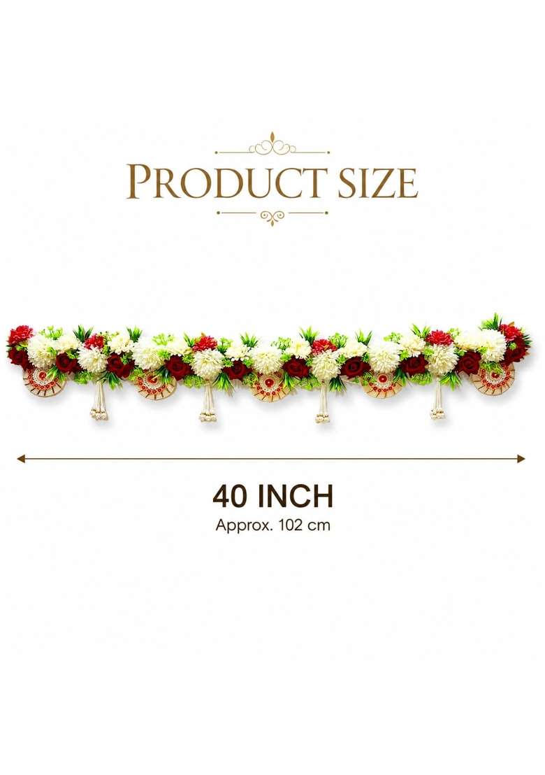 Adikala Multicolor Toran Bandhanwar for Door Entrance Temple Door - Indya