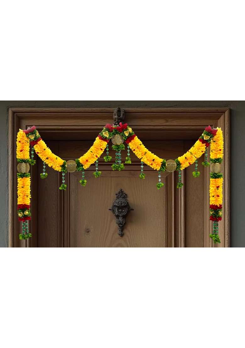 Daedal Crafters Thome Crystal Set Toran for Main Door Entrance - Indya