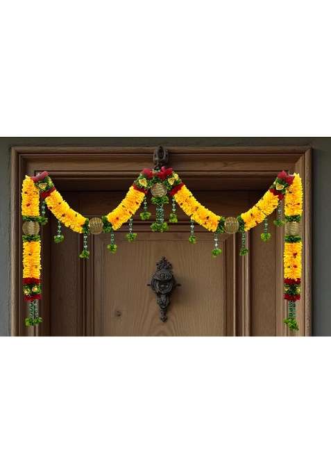 Daedal Crafters Thome Crystal Set Toran for Main Door Entrance