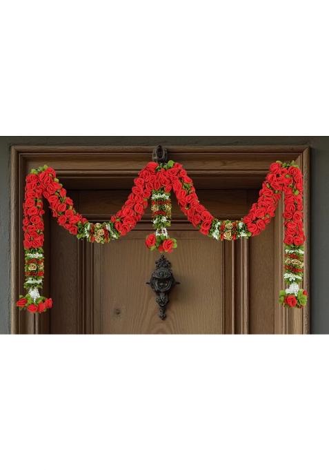 Veltic Rose Door Set Toran for Main Door Entrance Reusable Thoran for Mandir and Living Room Decor