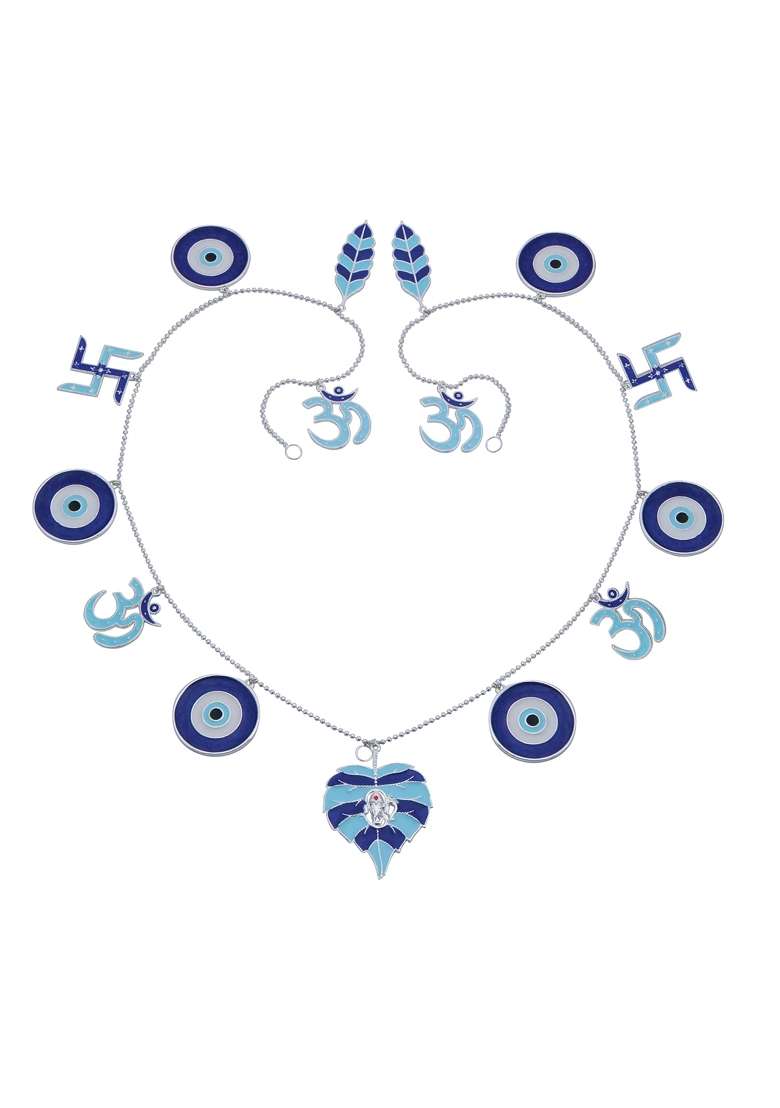 Badhai Box by Osasbazaar Toran for Main Door with Evil Eye Charms Wall Hanging - Indya