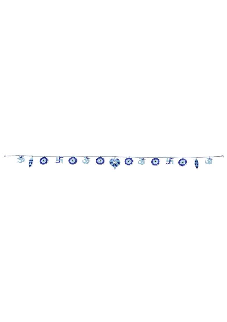 Badhai Box by Osasbazaar Toran for Main Door with Evil Eye Charms Wall Hanging - Indya