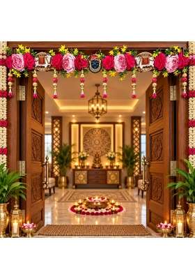 Craft Shop India Shrinathji Toran for Main Door and Mandir