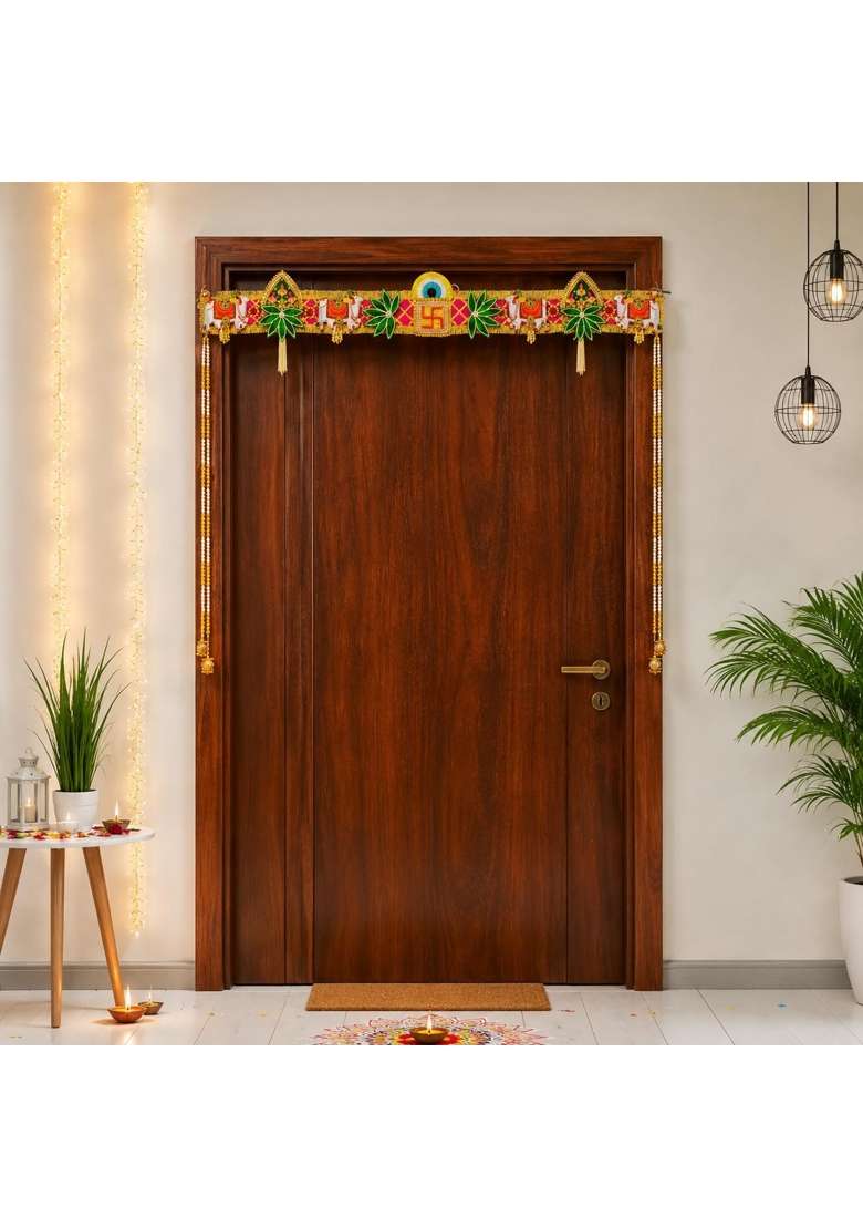 Craftvatika Multicolour Toran Bandarwal for Main Door Entrance - Indya