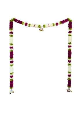 Artificial Flower Toran Magenta White Door Garland 41x52
