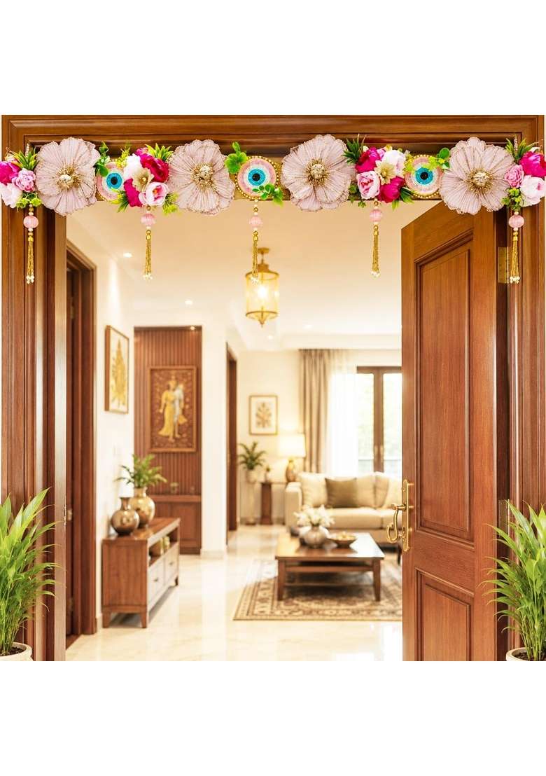 Adikala Multicolor Toran Bandhanwar for Door Entrance Temple Door - Indya