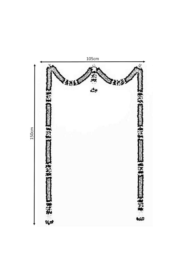 Daedal Crafters Mini Thoma Beige Doorway Flower Toran for Main Door Entrance - Indya