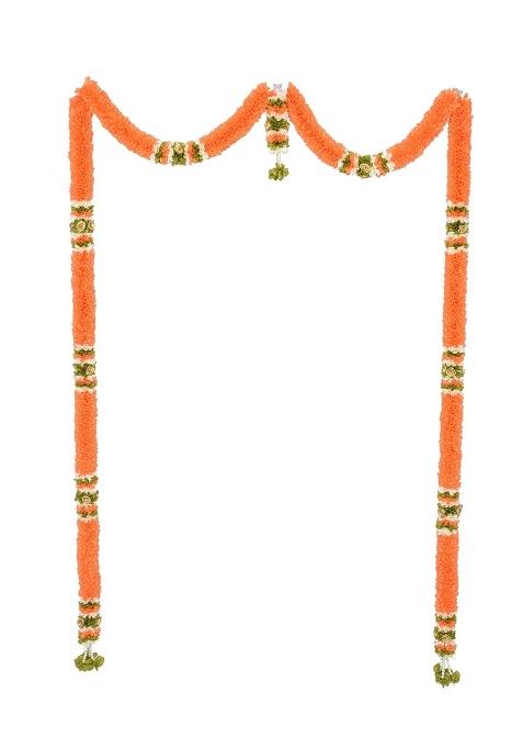 Daedal Crafters Mini Thoma Beige Doorway Flower Toran for Main Door Entrance
