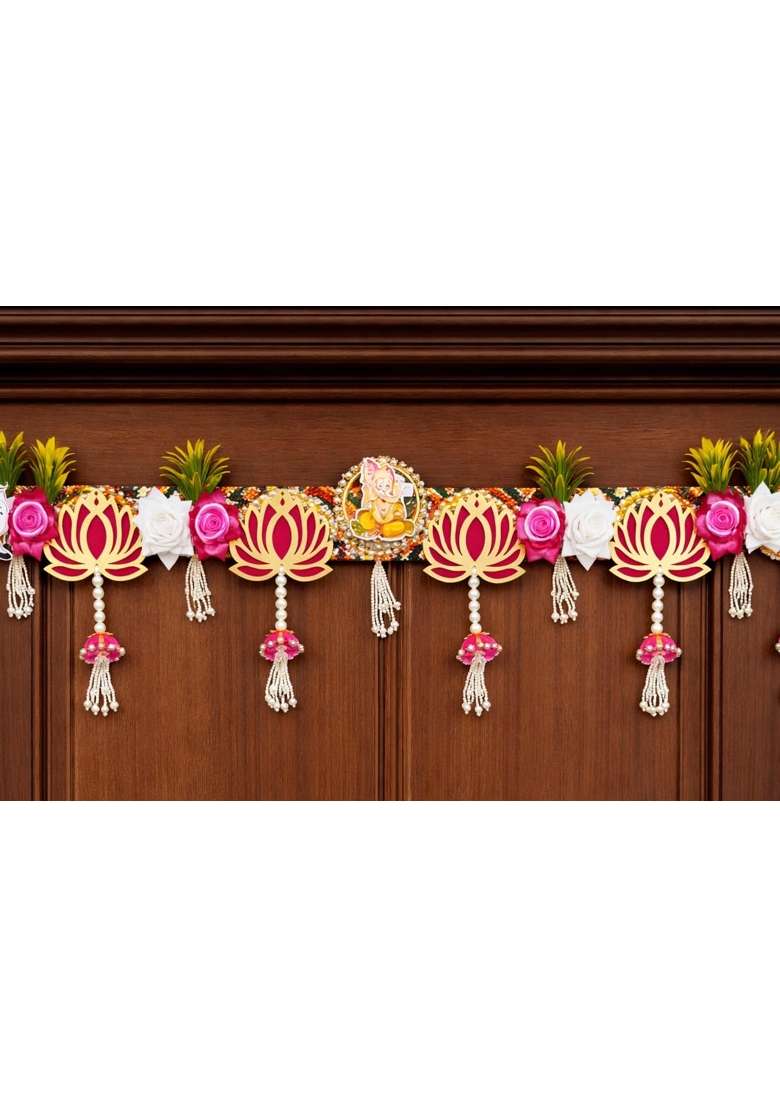 Sellplus Handmade Bandhanwar Flower Decorations Traditional Indian Bandhanwar Toran Hanging for Main Pack of 1 - Indya