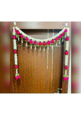 Urban Turtle Pink Wall Hanging Bandhanwar for Entrance Torans for Main Door