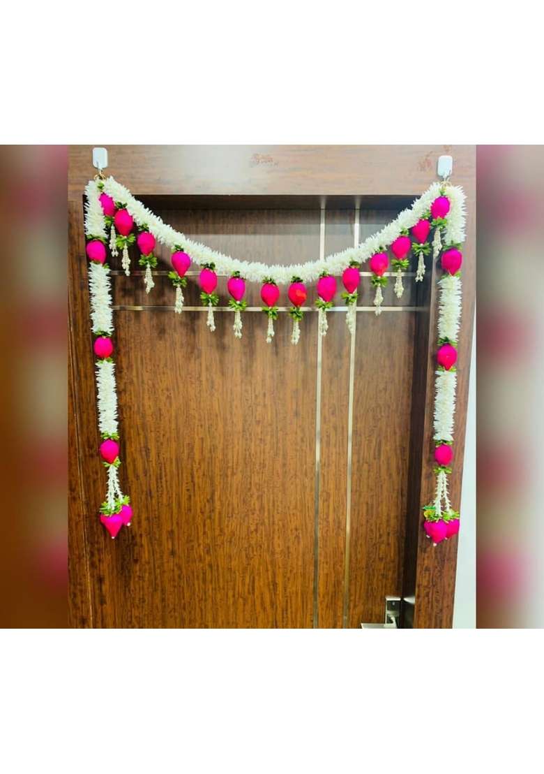 Urban Turtle Pink Wall Hanging Bandhanwar for Entrance Torans for Main Door - Indya