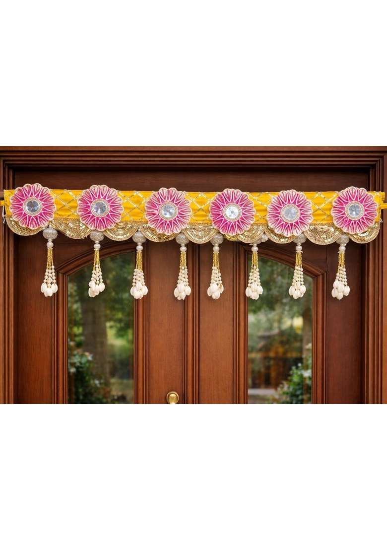 Sellpluscrafts Handmade Decorative Traditional Bandhanwar for Home and Festive Decoraton - Indya