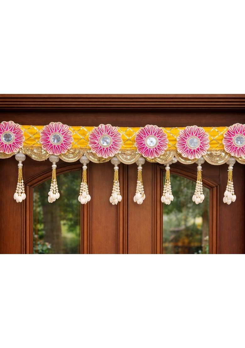 Sellpluscrafts Handmade Decorative Traditional Bandhanwar for Home and Festive Decoraton - Indya