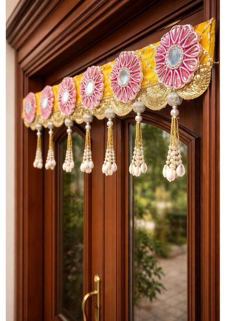 Sellpluscrafts Handmade Decorative Traditional Bandhanwar for Home and Festive Decoraton - Indya