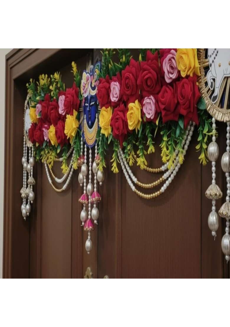 Sellplus Multicolour Shrinath Ji Bandhanwar for Decoration Festival Decoration - Indya