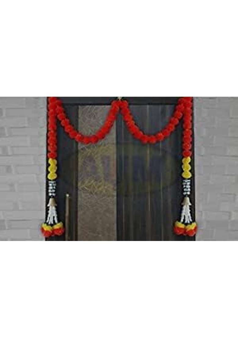 Sellplus Handmade Bandhanwar Decorative Traditional Handmade Artificial Flower Bandhanwar Pack of 1 - Indya