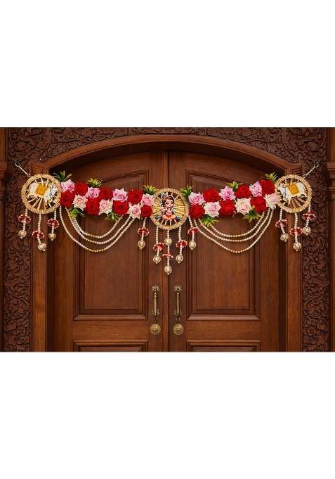 Sellplus Traditional Handmade Divine Artificial Flower Bandhanwar Pack of 1