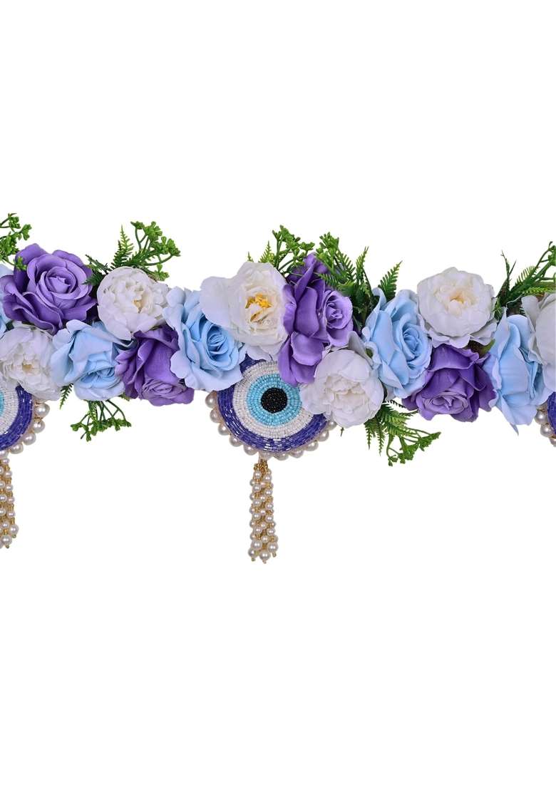 Anishop Blue Evil Eye Banderwar Main Door Toran - Indya