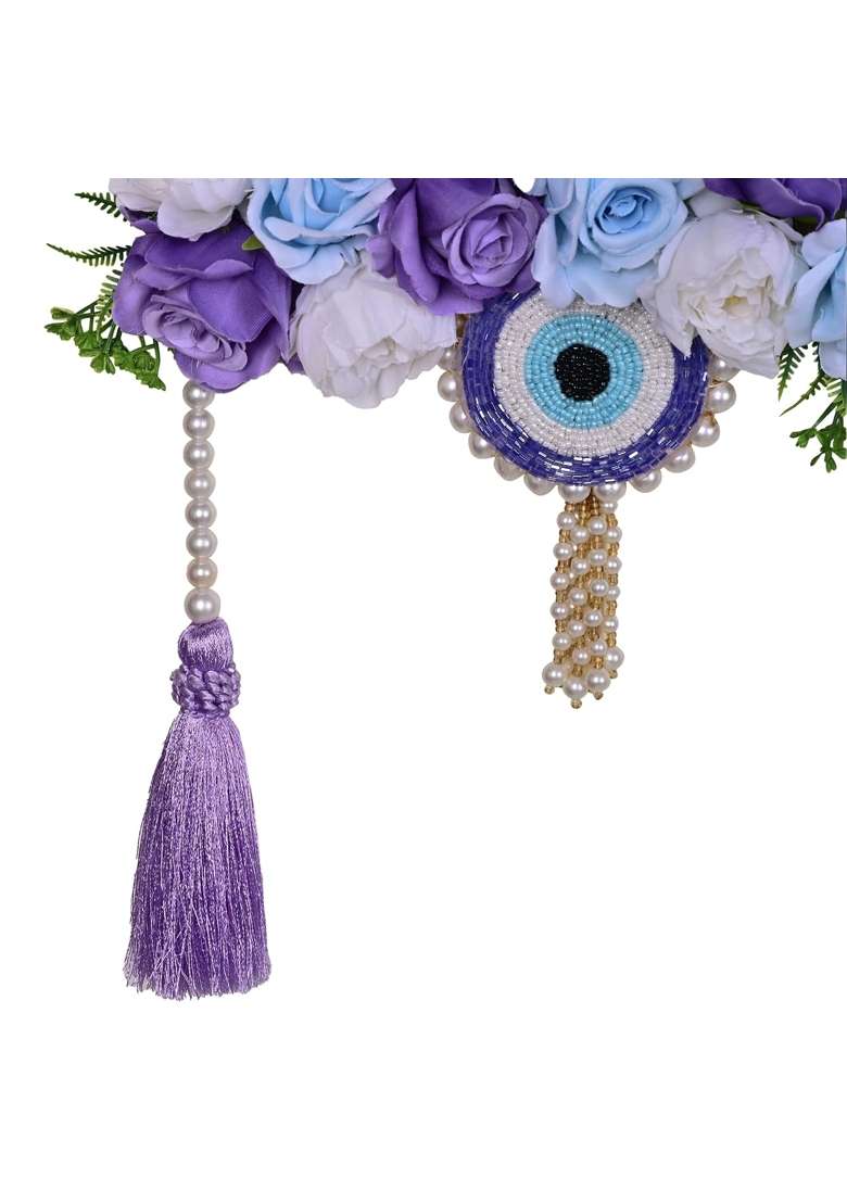 Anishop Blue Evil Eye Banderwar Main Door Toran - Indya