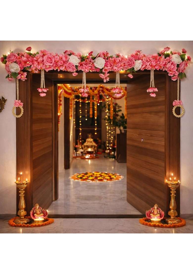 Sellplus Handmade Decorative Bandhanwar Toran Hanging Traditional Door Entrance Festival Home Decor Pooja - Indya