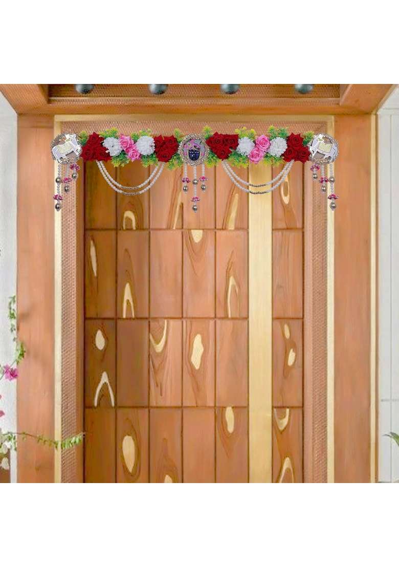 Parnaira Multicolour Handmade Shreenath Ji for Main Door Entrance Diwali Festival Decoration Wall Pack of 1 - Indya