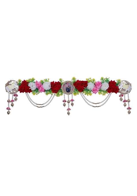 Parnaira Multicolour Handmade Shreenath Ji for Main Door Entrance Diwali Festival Decoration Wall Pack of 1