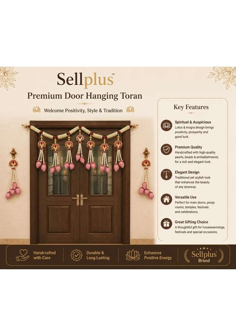 Sellplus Handcrafted Artificial Flower Decorative Bandhanwar Pack of 1 - Indya