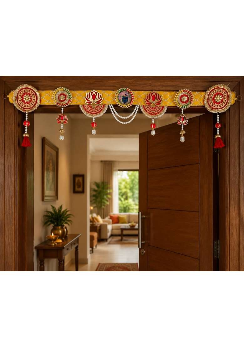 Sellplus Multicolour Shrinath Ji Bandhanwar for Decoration Festival Decoration - Indya