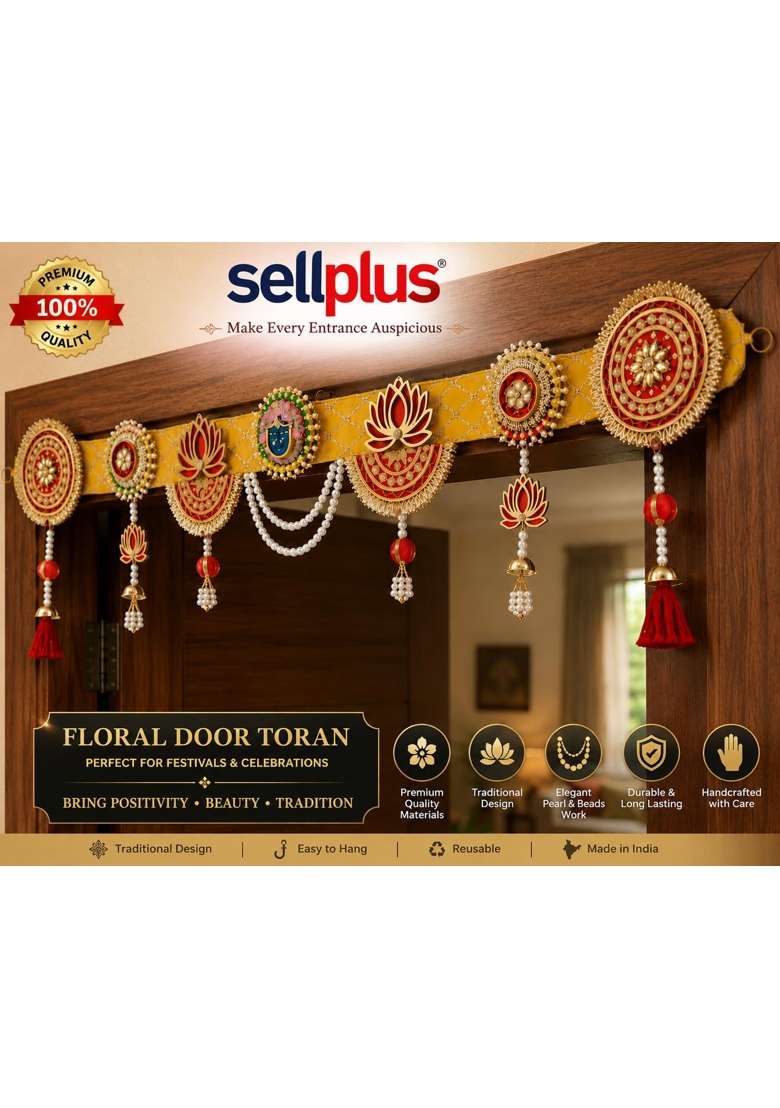 Sellplus Multicolour Shrinath Ji Bandhanwar for Decoration Festival Decoration - Indya