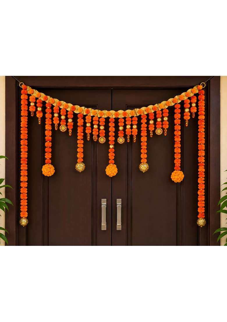 Sellplus Handmade Bandhanwar Decorations Decorative Bandhanwar Toran Hanging for Home Entrance Pack of 1 - Indya