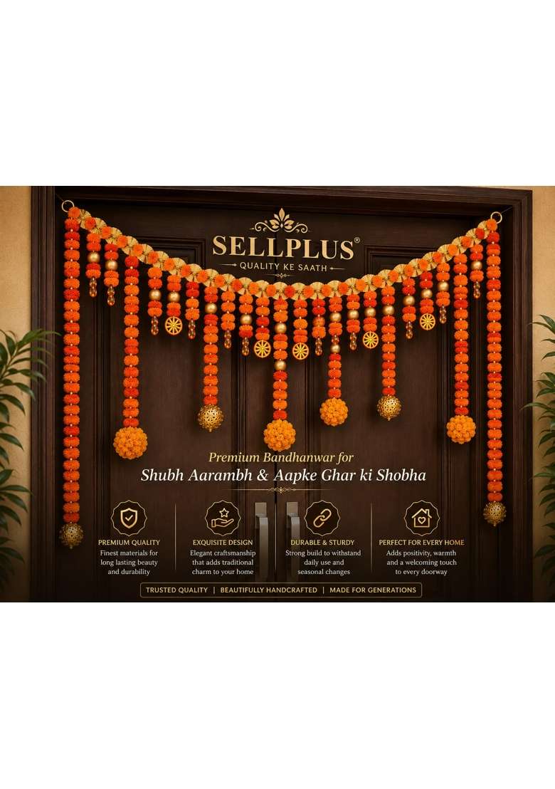 Sellplus Handmade Bandhanwar Decorations Decorative Bandhanwar Toran Hanging for Home Entrance Pack of 1 - Indya