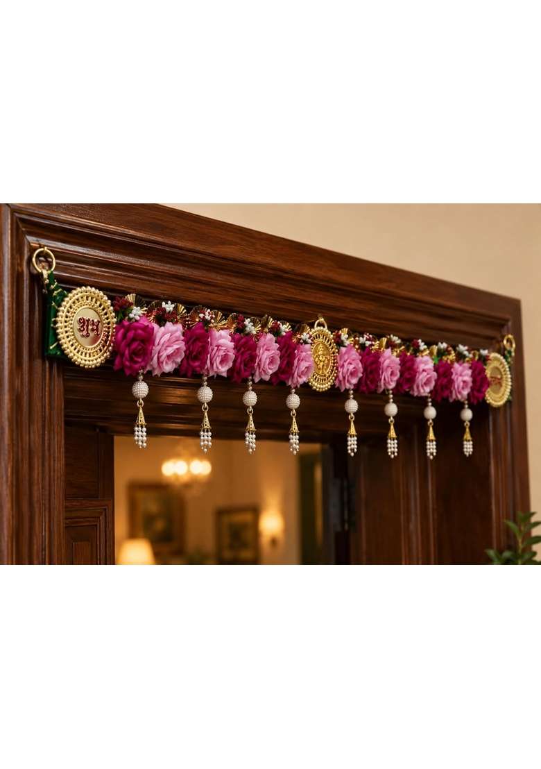Sellplus Handmade Decorative Artificial Flower Bandhanwar Pack of 1 - Indya