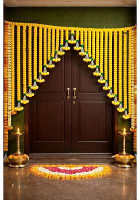 Sellplus Yellow Genda Door Hanging Decorative Toran Bandhanwar for Home Decoration for Main Door Wedding