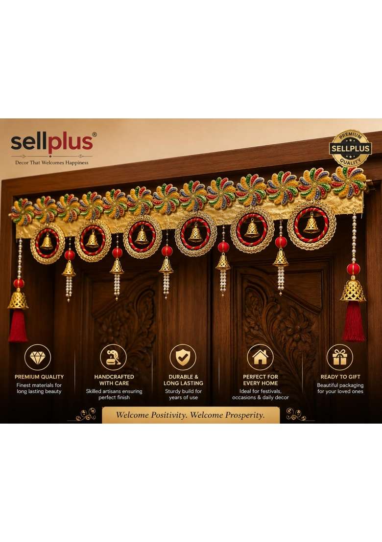 Sellplus Handmade Florel Bandhanwar Toran Hanging Decorative Pack of 1 - Indya