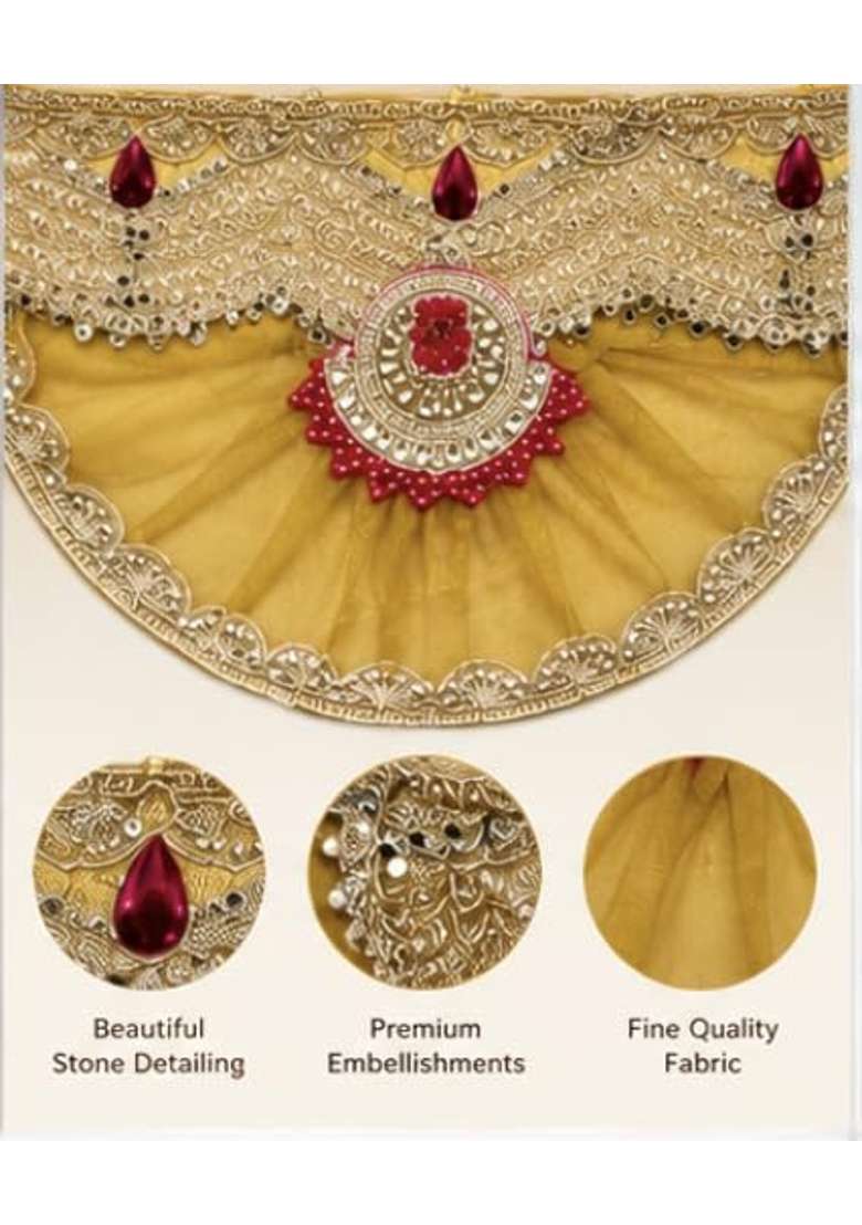 Diwali Toran Bandhanwar Door Hanging Decoration Yellow Gold - Indya