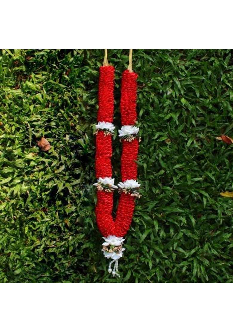 Vedic Vaani Multicolour Wedding Ceremony Varmala in Artificial Flowers for Marriage - Indya