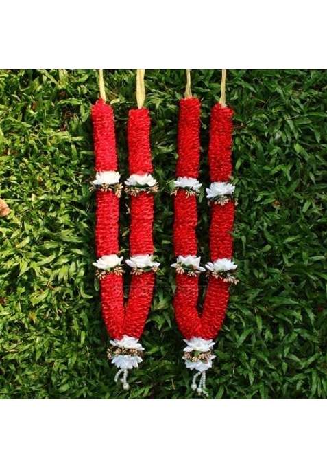 Vedic Vaani Multicolour Wedding Ceremony Varmala in Artificial Flowers for Marriage