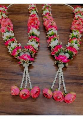 Nutts Handmade Luxury Artificial Phool Mala Set for Varmala Ceremony