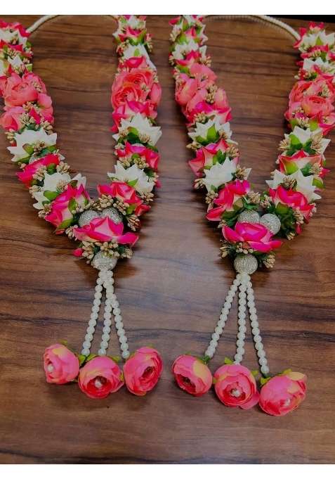 Nutts Handmade Luxury Artificial Phool Mala Set for Varmala Ceremony