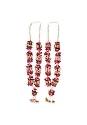 Vedic Vaani Wedding Ceremony Dulha Dulhan Jaimala Var Vadhu Mala Garland for Groom and Bride Set of 2