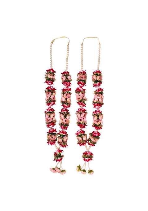 Vedic Vaani Wedding Ceremony Dulha Dulhan Jaimala Var Vadhu Mala Garland for Groom and Bride Set of 2