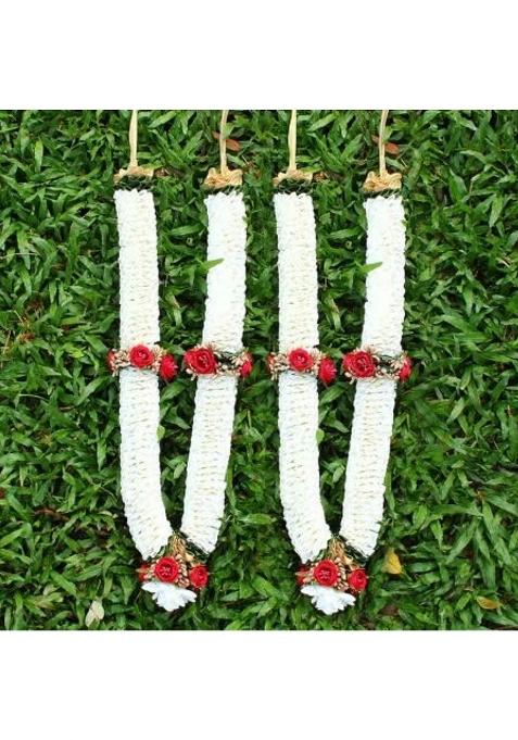 Vedic Vaani Wedding Varmala for Couples Wedding Garland Mala for Groom and Bride Jaimala Set of 2