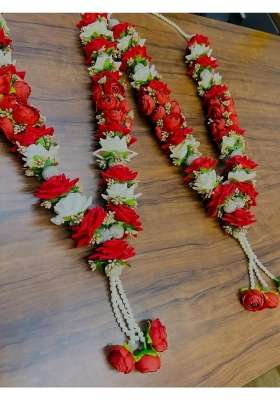 Nutts Handmade Luxury Artificial Phool Mala Set for Varmala Ceremony
