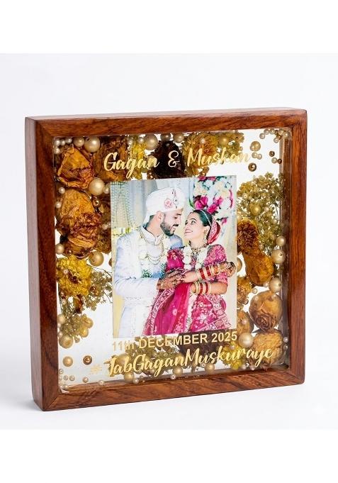 Wedding Varmala Preservation Frame Personalised Resin Handmade Waterproof Keepsake Custom Names and Date 8