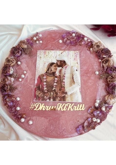 Resin Varmala Preservation Frame 16x16 Personalized Wedding Memory Keepsake